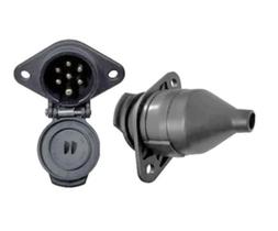 Tomada engate femea 7pinos redonda