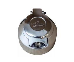 Tomada Engate Plug Fêmea - 6 Pinos Cromado - Reboque Tomada Engate Plug Fêmea - 6 Pinos Cromado - Reboque