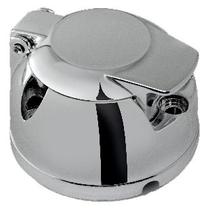 Tomada Engate Redonda 7 Pinos Aluminio Cromada Femea Tomada Engate Redonda 7 Pinos Aluminio Cromada Femea