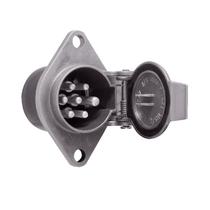 Tomada Engate Redonda 7 Pinos Aluminio Volvo / Scania Femea Tomada Engate Redonda 7 Pinos Aluminio Volvo / Scania Femea