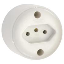 Tomada Externa 2P + T Fame 10a 250v / 2 Pólos Resistente Tomada Externa 2P + T Fame 10a 250v / 2 Pólos Resistente