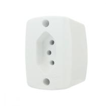Tomada Externa Ilumi 2 Polos +Terra 20A Branca 16517Pct - Kit C/10