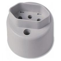 Tomada Externa Ilumi 2P+T. 10A Pequena 17500 . / Kit C/ 10 Peças