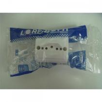 Tomada Externa Lorenzetti 2 Polos +Terra 10A Retangular Branca 1713011
