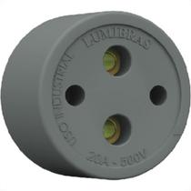 Tomada Externa Lumibras Nylon/Fibra 2X20 22.1 - Kit C/10
