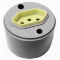 Tomada Externa Perlex 2 Polos +Terra 10A Redonda Cinza 811 Tomada Externa Perlex 2 Polos +Terra 10A Redonda Cinza 811