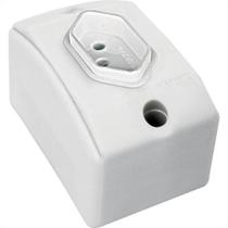 Tomada Externa Perlex 2 Polos +Terra 20A Retangular Branca 715Brc/10 Tomada Externa Perlex 2 Polos +Terra 20A Retangular Branca 715Brc/10