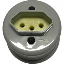 Tomada Externa Voltec 2 Polos +Terra 10A Cinza V418.2 - Kit C/30