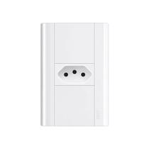 Tomada Fame Modulare 2P+T 10A com Placa 4x2