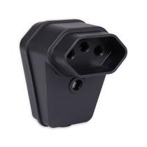 Tomada Fêmea 20A 3 Pinos 90 Extra Grande com Prensa Cabo Preto MarGirius Tomada Fêmea 20A 3 Pinos 90 Extra Grande com Prensa Cabo Preto MarGirius