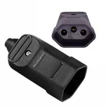 Tomada Fêmea 20A Desmontável 3 Pinos 2P+T Margirius Preto