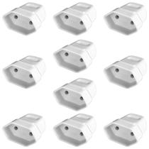 Tomada Fêmea 2p 10A Desmontável Com Inmetro Branco