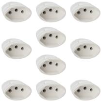 Tomada Fêmea 2p+t 20A e 10A Branco Desmontável Com Inmetro Tomada Fêmea 2p+t 20A e 10A Branco Desmontável Com Inmetro