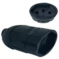 Tomada Fêmea 2p+t 20A e 10A Preto Desmontável Com Inmetro