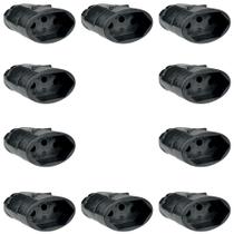 Tomada Fêmea 2p+t 20A e 10A Preto Desmontável Com Inmetro - EPM ACESSORIOS Tomada Fêmea 2p+t 20A e 10A Preto Desmontável Com Inmetro - EPM ACESSORIOS