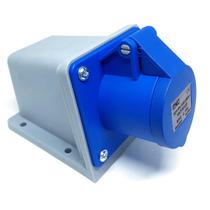 Tomada Femea Sobrepor 2P+Terra 32A Modelo Yht-N123 Azul Cnc