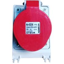 Tomada Fêmea Trifásica Steck N-4206 3p+t 32a 380/440v Ip44