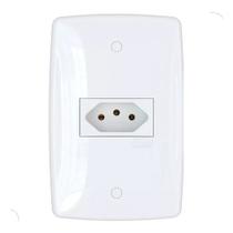 Tomada finesse +10a c/placa branca