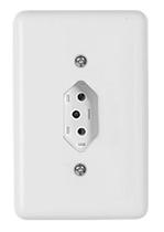 Tomada Fixa Bipolar 2P+1T 20A 250V Espelho 4x2 Br Ilumi 20141