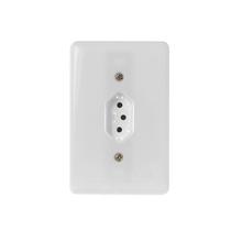 Tomada Fixa de Embutir Bipolar 2P + T 10A 250V Ilumi