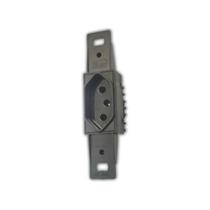 Tomada haste longa 2p t 20a 250v preta triangular ref 9806-1 - blux
