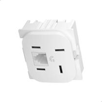 Tomada Híbrida Telebras RJ11 2 FIOS 663070 - Pial Nereya Tomada Híbrida Telebras RJ11 2 FIOS 663070 - Pial Nereya