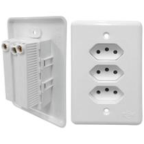 Tomada Ilumi Stylus Tripla (3 Tom ) 10a 250v 201201 - Ilumi