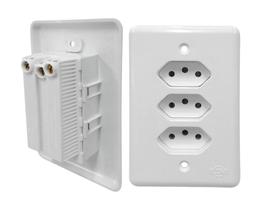 Tomada Ilumi Stylus Tripla (3 Tom ) 10A 250V 201201