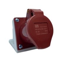 Tomada Ind. Sobrepor Tswd 16A 3p+t 6h Vermelha 380v Weg Tomada Ind. Sobrepor Tswd 16A 3p+t 6h Vermelha 380v Weg