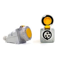 Tomada industria sobrepor 2p+t16a 110v/130vip67 strahlpa3004