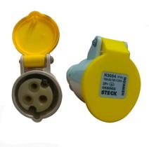 Tomada Industrial de Acoplamento 2P+T 16A Amarela - STECK (N3054)