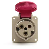 Tomada Industrial de Embutir 2H 32A 3 (2P+T) 24V Strahl IP44 Tomada Industrial de Embutir 2H 32A 3 (2P+T) 24V Strahl IP44