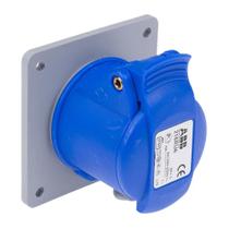 Tomada Industrial De Embutir 2P+T 16A 220/240V 6H IP44 Azul ABB