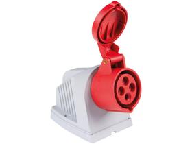 Tomada Industrial de Sobrepor 3P+T 16A - 380-415V Tramontina Eletrik Tomada Industrial de Sobrepor 3P+T 16A - 380-415V Tramontina Eletrik