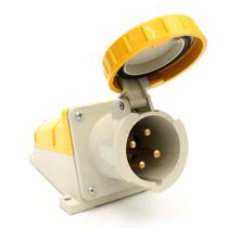 Tomada Industrial de Sobrepor Negativa 3P+T 63A 110/130V N-4504 STRAHL