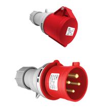 Tomada industrial emenda macho e femea 3p+terra 32a 380v