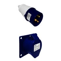 Tomada industrial macho e femea 2p + terra 16a 220 v