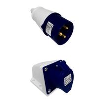 Tomada industrial macho e femea 2p + terra 16a 220v Tomada industrial macho e femea 2p + terra 16a 220v
