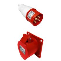 Tomada industrial macho e femea 3p + terra 16a 380 v