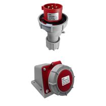 Tomada industrial macho e femea 3p + terra 16a 380 v