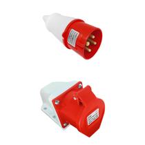 Tomada industrial macho e femea 3p + terra 32a 380v