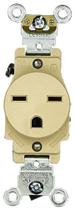 Tomada industrial pesada Leviton 5661-I 15A 250V marfim Tomada industrial pesada Leviton 5661-I 15A 250V marfim