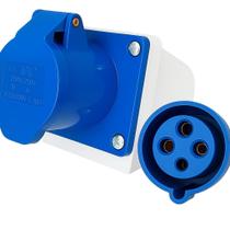 Tomada industrial sob 3p t 16a 220v 9h azul stark