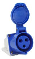 Tomada Industrial Sobrepor 2p+t 220v 32a Cor Azul