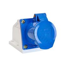Tomada Industrial Sobrepor JNG 2p+t 16a 6h Azul 250v MGI-113