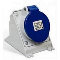 Tomada Industrial Sobrepor Steck Newkon 2 Polos+Terra 200V. A 250V. 32A. Azul - N3206