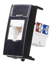 Tomada Informatica Rj45 Cat5e Ebony Sleek Tomada Informatica Rj45 Cat5e Ebony Sleek