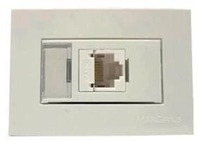 Tomada Informática RJ45 CAT5E Para Móveis Margirius Branca