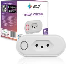 Tomada inteligente 10a wi-fi compativel alexa google - t206 - EKAZA