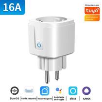 Tomada Inteligente 16A 20A WiFi Zigbee3.0 Tuya Com Monitoramento De Energia E Controle Por Voz Alexa